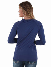 Indigo Breathe Instant Cooling UPF Long Sleeve Raglan / Baseball Tee
