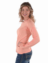 Coral Breathe Instant Cooling UPF Long Sleeve Raglan / Baseball Tee