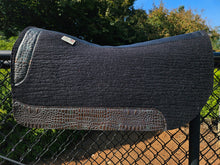 30" x 30" All Around Pad - Black / Dark Lagoon Bronze Croc -  Round Skirt - 3/4" Thick - NGH Wither