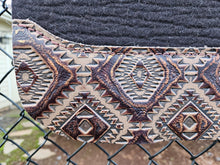 32" x 30" Roper Pad - Black / Brown & Copper Aztec -  1/2" Thick [NGH, FLWL]