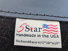 30" x 28" Barrel Pad - Black / Oro Russet - 1/2" Thick - Round Back
