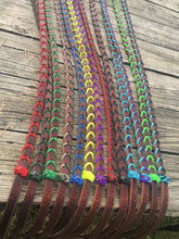ReinMan Harness Leather Paracord Laced Barrel Rein