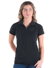 Black Breathe Instant Cooling UPF Quarter Zip Short Sleeve Tee