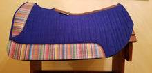 30" x 28" Barrel Pad - Royal Blue / Serape - 1" Thick