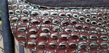 32" x 30" Roper Pad - Black / Dark Lagoon Bronze Crocodile -  3/4" Thick (FF)