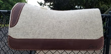 32" x 30" Roper Pad - Natural / Dark Brown w/ Rose Gold Buckstitching
