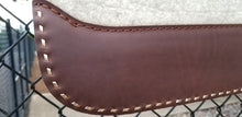 32" x 30" Roper Pad - Natural / Dark Brown w/ Natural Buckstitching -  7/8" Thick (FF)