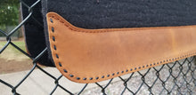 32" x 30" Roper Pad - Black / Aged Bark w/ Black Buckstitching -  3/4" Thick (FF)
