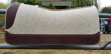 30" x 30" All Around Pad - Natural / Dark Brown w/ Buckstitching -  3/4" Thick