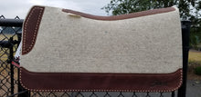 32" x 30" Roper Pad - Natural / Dark Brown w/ Natural Buckstitching -  7/8" Thick (FF)