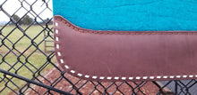32" x 30" Roper Pad - Turquoise / Dark Brown with White Buckstitching -  1" Thick (NGH)