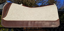 5 Star 30" x 30" All Around Pad - Natural / Dark Brown w/ Turquoise Buckstitch -  3/4" Thick