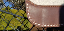 32" x 30" Roper Pad - Natural / Dark Brown w/ Natural Buckstitching -  3/4" Thick (FF)