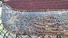 30" x 30" All Around Pad - Dark Chocolate / Brown Copper Croc - 3/4" Thick