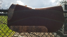 5 Star 32" x 30" Roper Pad - Dark Chocolate / Brown Copper Croc -  Round Skirts - 3/4" Thick
