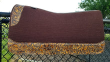 5 Star 32" x 30" Roper Pad - Dark Chocolate / Savannah Roses -  3/4" Thick - NGH