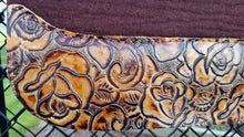 32" x 30" Roper Pad - Dark Chocolate / Savannah Roses -  3/4" Thick - NGH