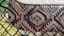 30" x 28" Barrel Pad - Natural / Copper Aztec -  3/4" Thick