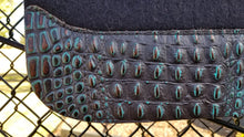 30" x 30" All-Around Pad - Black / Dark Lagoon Bronze Crocodile -  3/4" Thick (FF)