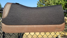 5 Star 30" x 30" All Around Pad - Black / Dark Brown - 3/4" Thick - Black Buckstitching - NGH Wither