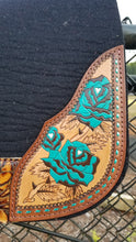 "The Vintage Teal Rose" on Black - Limited Edition Pad